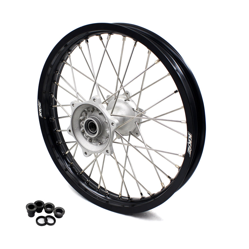 KKE 19*2.15 Cast Rear Wheel Rim For Yamaha YZ125 YZ250 YZ250F YZ450F Silver KKE Racing