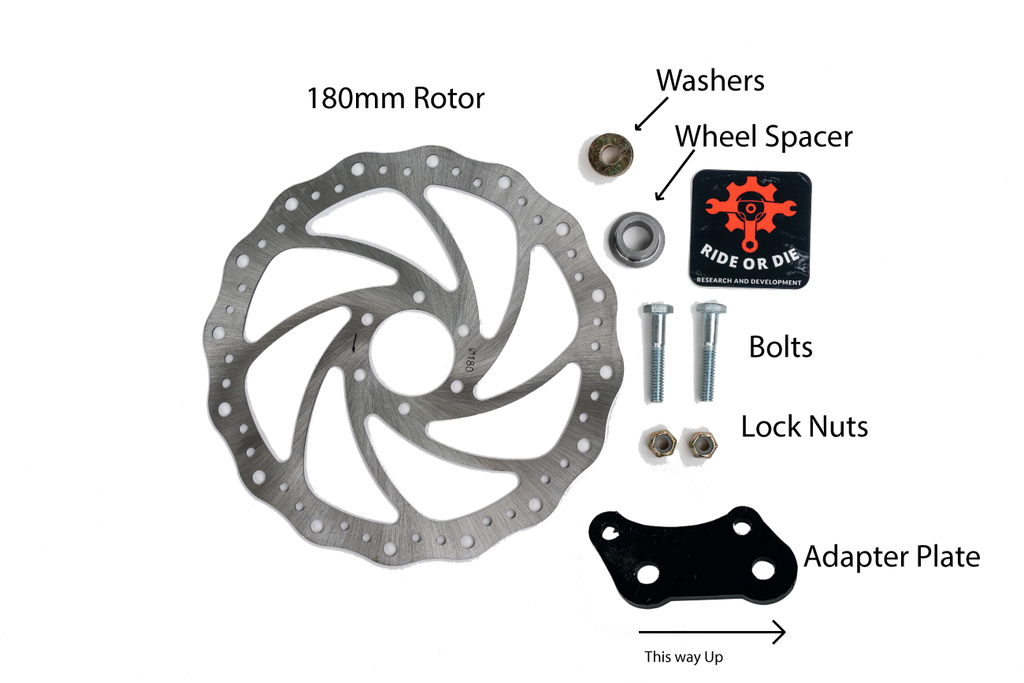Brake Adapter Kit for Zoom Brakes to RnD Forks Ride or Die R&D