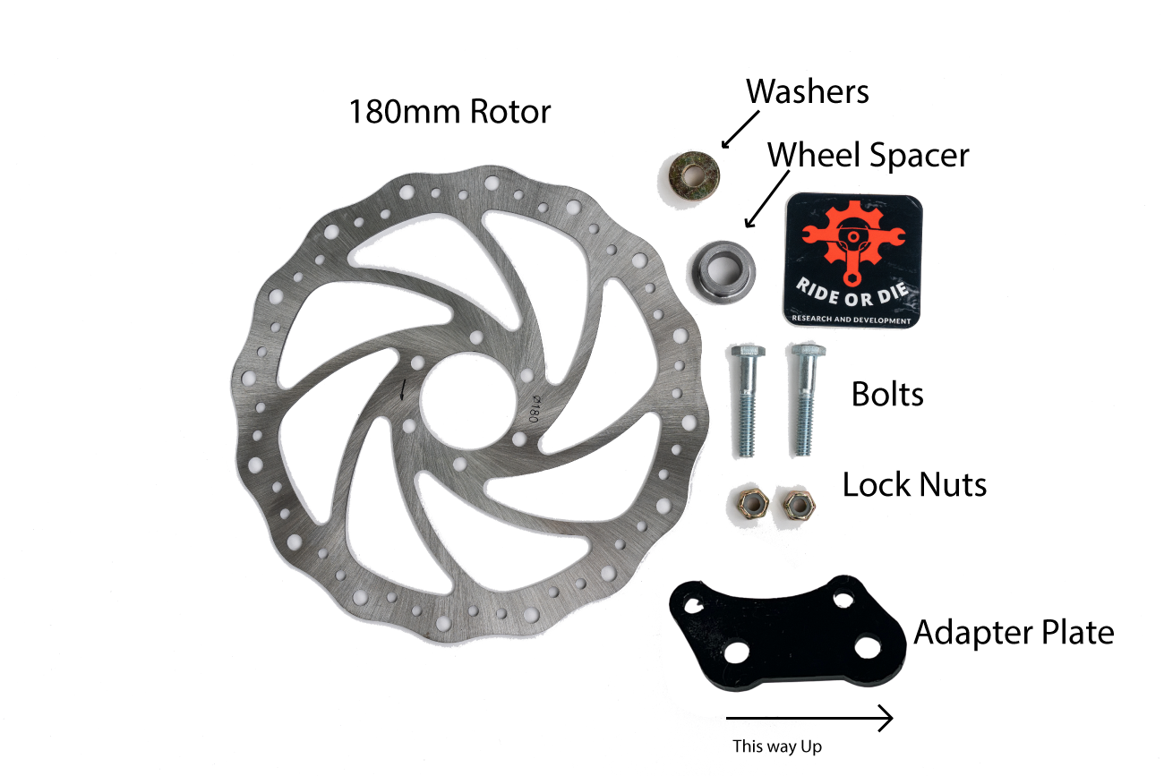 Brake Adapter Kit for Zoom Brakes to RnD Forks Ride or Die R&D