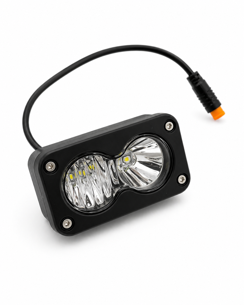 Baja Light (Plug & Play) | High-Power Waterproof E-Bike Headlight Kit (Ridstar Q20) Forged Racing