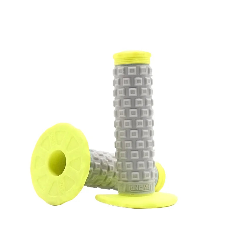 7/8" (22mm) Motorcycle Handlebar Grips – Soft Rubber Pillow Top Dirt Bike Grips for MX, Motocross, Enduro & Off-Road Motorcycles Emoto Supply