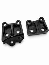 Talaria XXX Metal Foot Peg Brackets | CNC Upgrade Mounts (Black & Chrome) Forged Racing