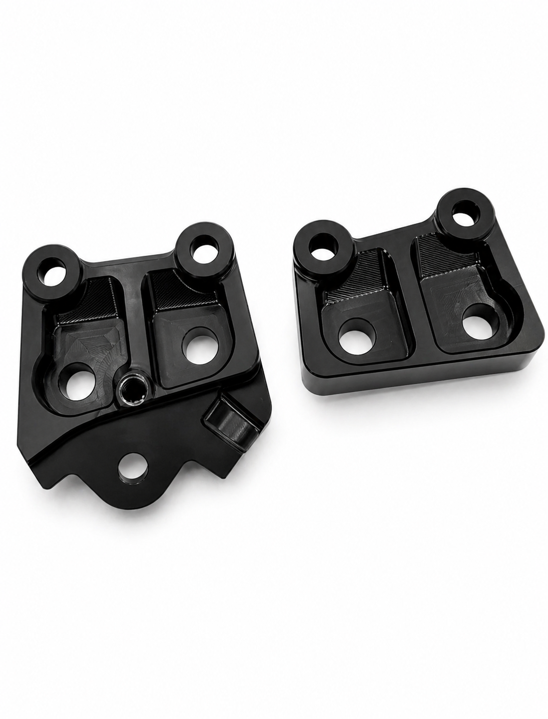 Talaria XXX Metal Foot Peg Brackets | CNC Upgrade Mounts (Black & Chrome) Forged Racing