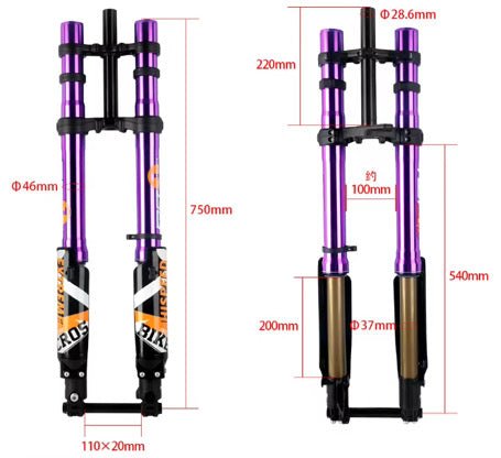 ALX13RC (2.0) FastAce Fork for E-Moto Titanium Surron