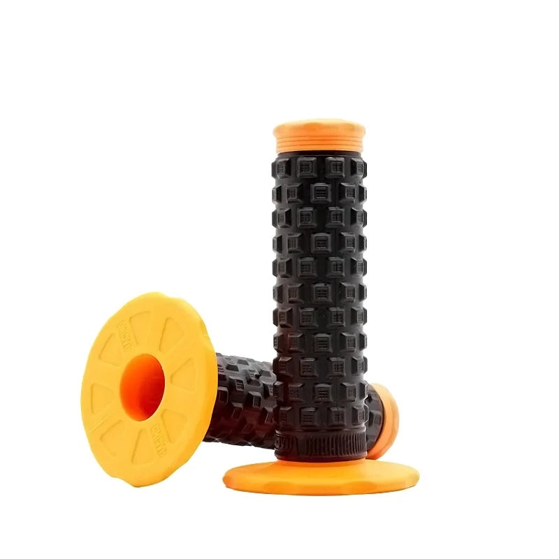 7/8" (22mm) Motorcycle Handlebar Grips – Soft Rubber Pillow Top Dirt Bike Grips for MX, Motocross, Enduro & Off-Road Motorcycles Emoto Supply