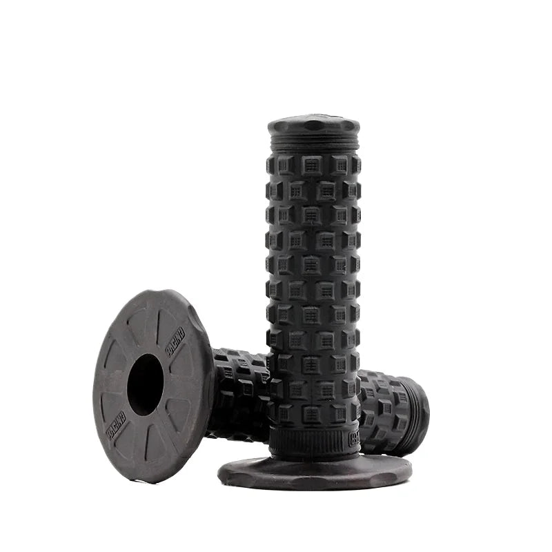 7/8" (22mm) Motorcycle Handlebar Grips – Soft Rubber Pillow Top Dirt Bike Grips for MX, Motocross, Enduro & Off-Road Motorcycles Emoto Supply