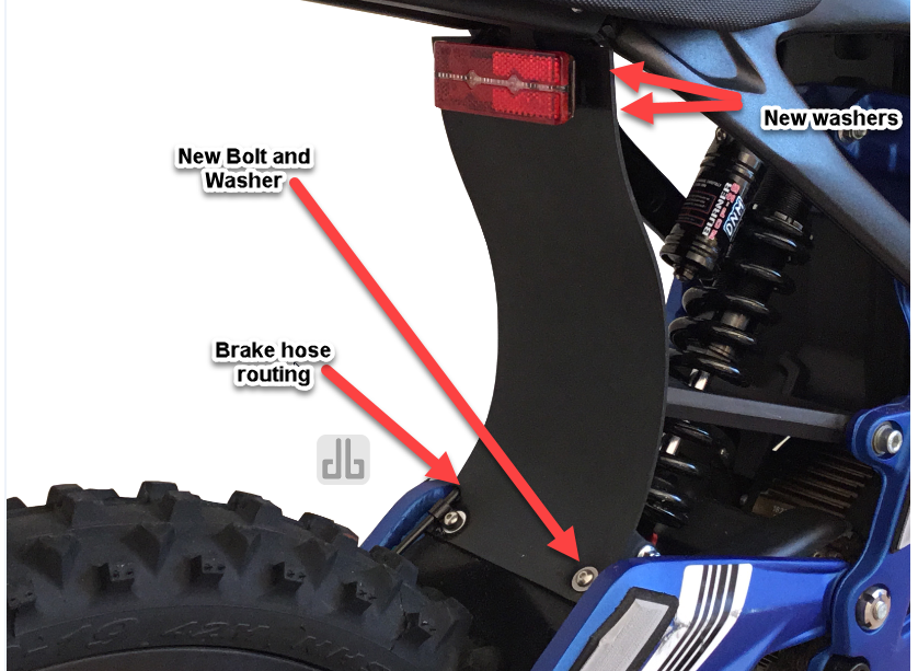 Shock Protector | Mud Guard | Surron LBX |  XL For Seat Extensions eDirtyBike