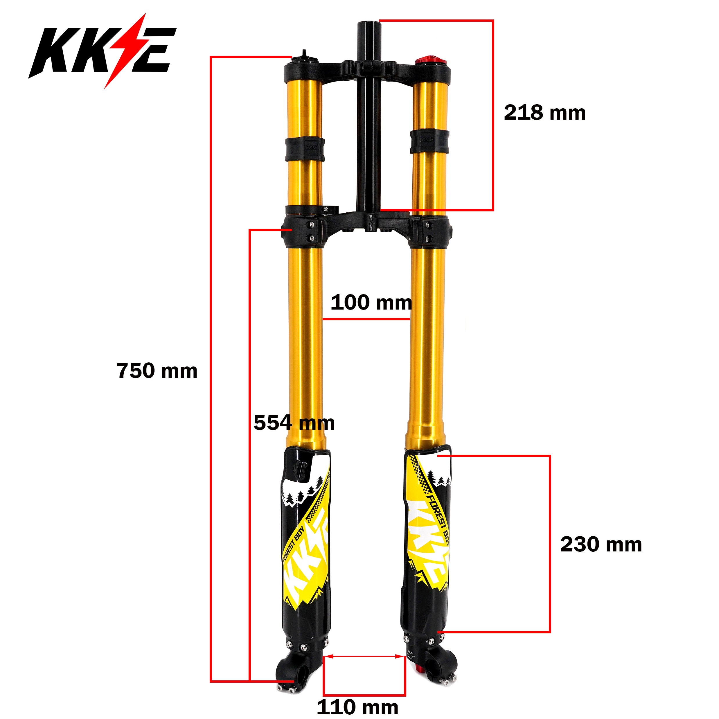 KKE 35MM Upgraded 5.5 Version Front Suspension Fork Fit Surron Light Bee, E-Ride Pro-SS, Talaria Sting MX3/MX4/R (Collective) KKE Racing