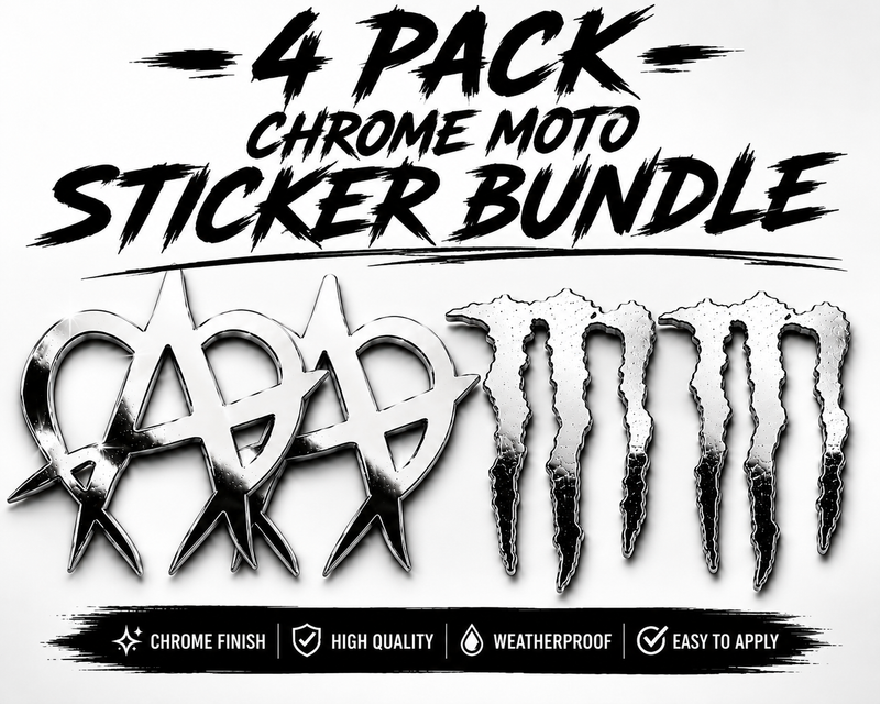 Moto-Sticker Bundle (CHROME) Forged Racing