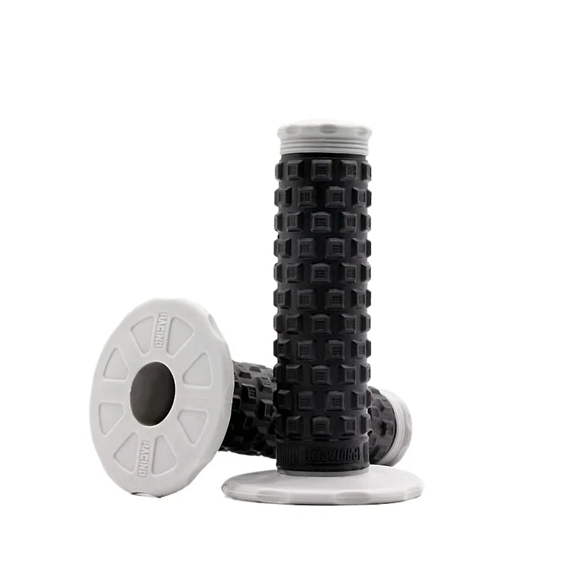 7/8" (22mm) Motorcycle Handlebar Grips – Soft Rubber Pillow Top Dirt Bike Grips for MX, Motocross, Enduro & Off-Road Motorcycles Emoto Supply