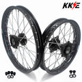 KKE Factory Size Small Kid's Wheels 17" 14" GLM Rims For KTM SX 85 2021-2024 Husky TC85 GASGAS MC85 Black Hub KKE Racing