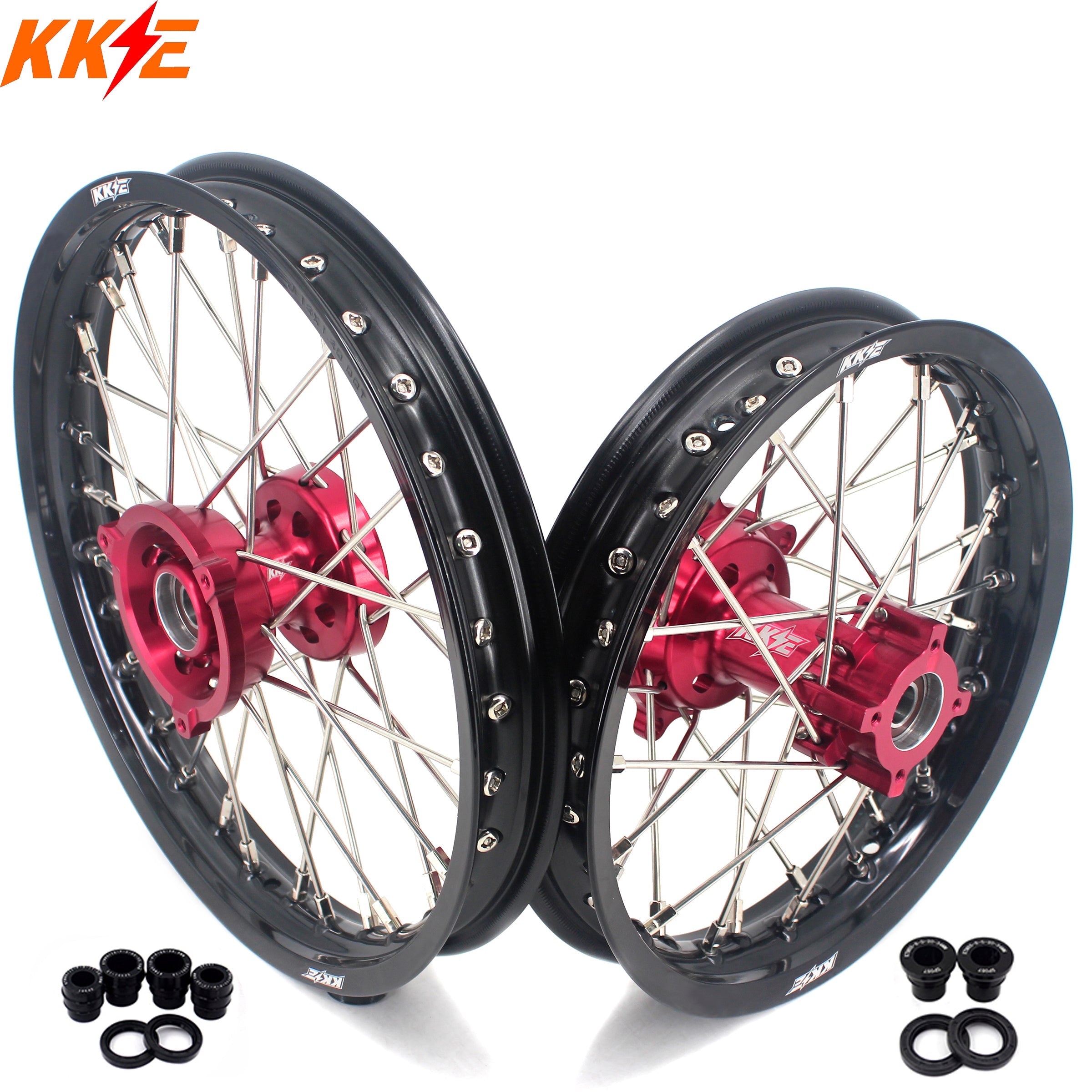 KKE 14/12 Small Kid's Wheel Set For GAS GAS MC65 2021-2024 For KTM SX65 2002-2024 KKE Racing
