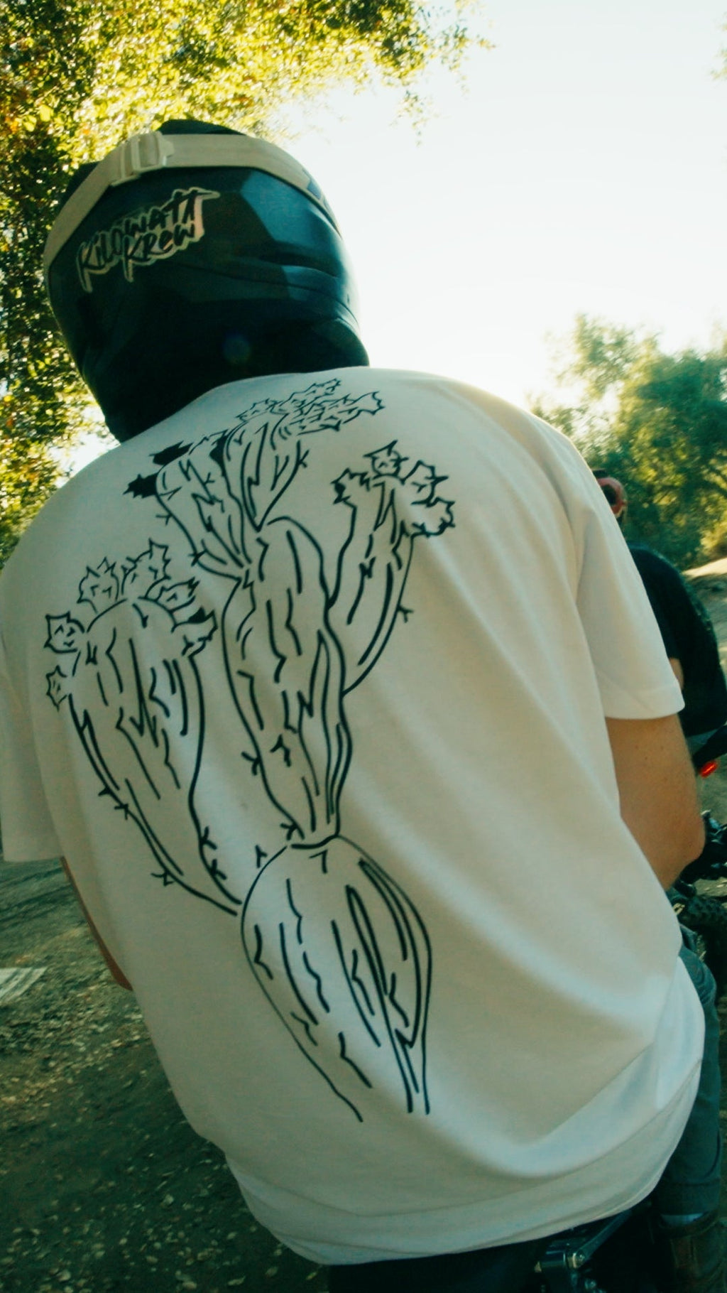 Prickly Pear White Tee Prickly Motorsports