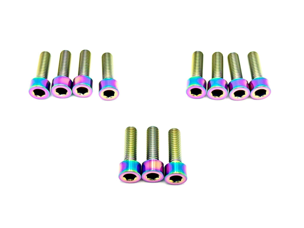 Titanium EXT Ferro Fork 11/17 Piece Bolt Kits - Riot Racing