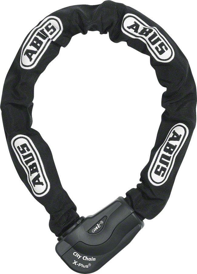 ABUS Keyed Chain Lock Granit City XPlus Chain (110cm): Black Gio's Outdoors