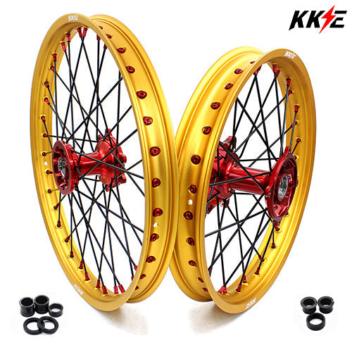 KKE 21" 19" Casting Aluminum Wheels Rims For HONDA 2025 CRF250R CRF450R CRF450L Different Color Comb Available KKE Racing