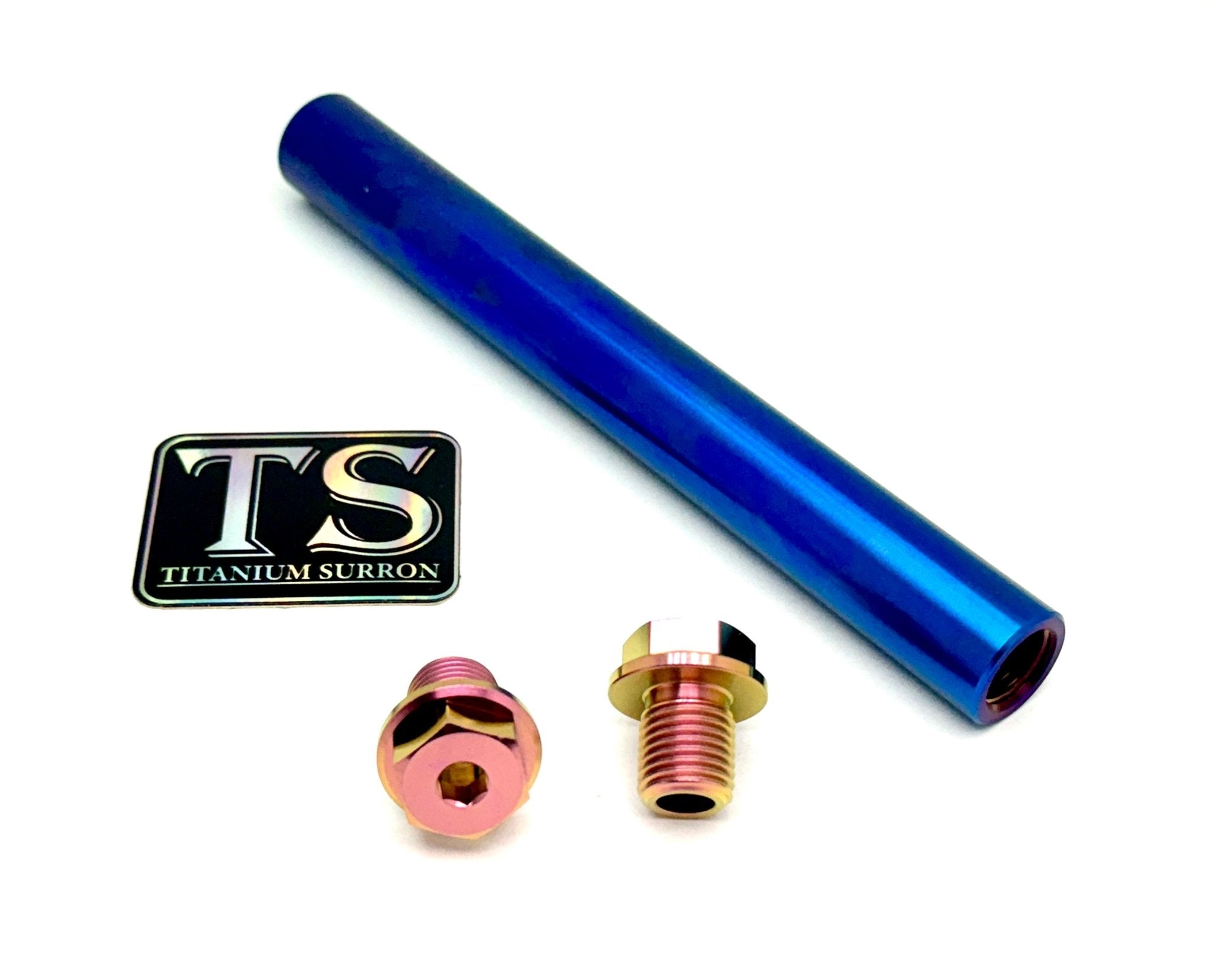 FastAce Fork Titanium Axle and Two Axle Bolts (3 Pieces) - Riot Racing