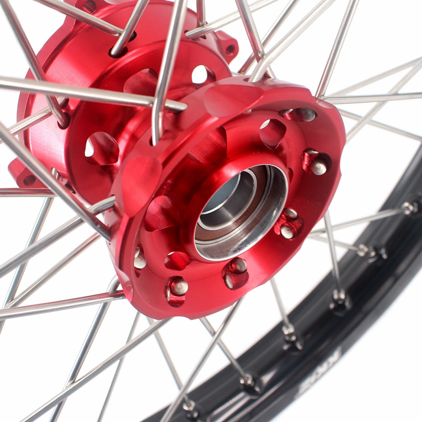 KKE 19/16 Factory Size Kids Big Wheels Rims Fit KTM SX 85 2025-2026 GAS GAS MC85 Red KKE Racing