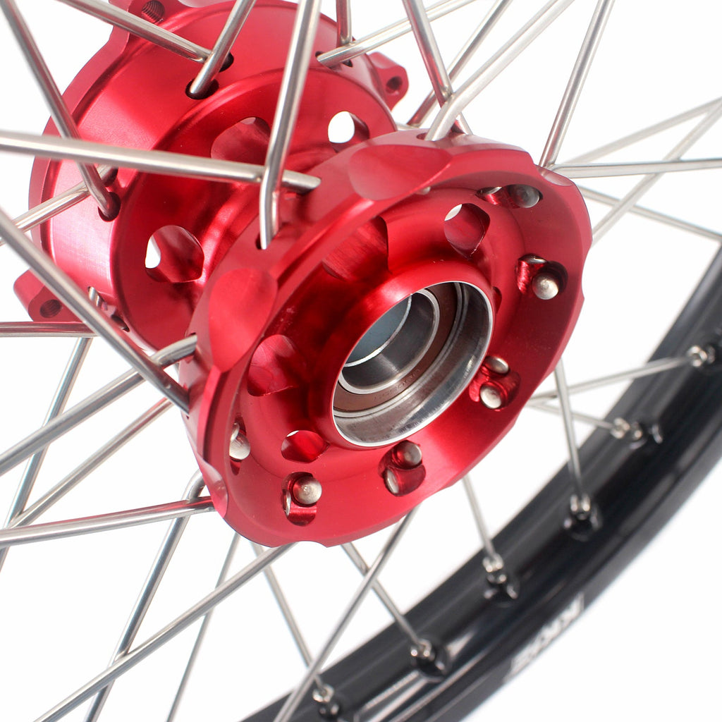 KKE 17"*1.4/14"*1.6 Small Kid's Wheels For KTM SX 85 GAS GAS MC85 2021-2024 Red Hub KKE Racing