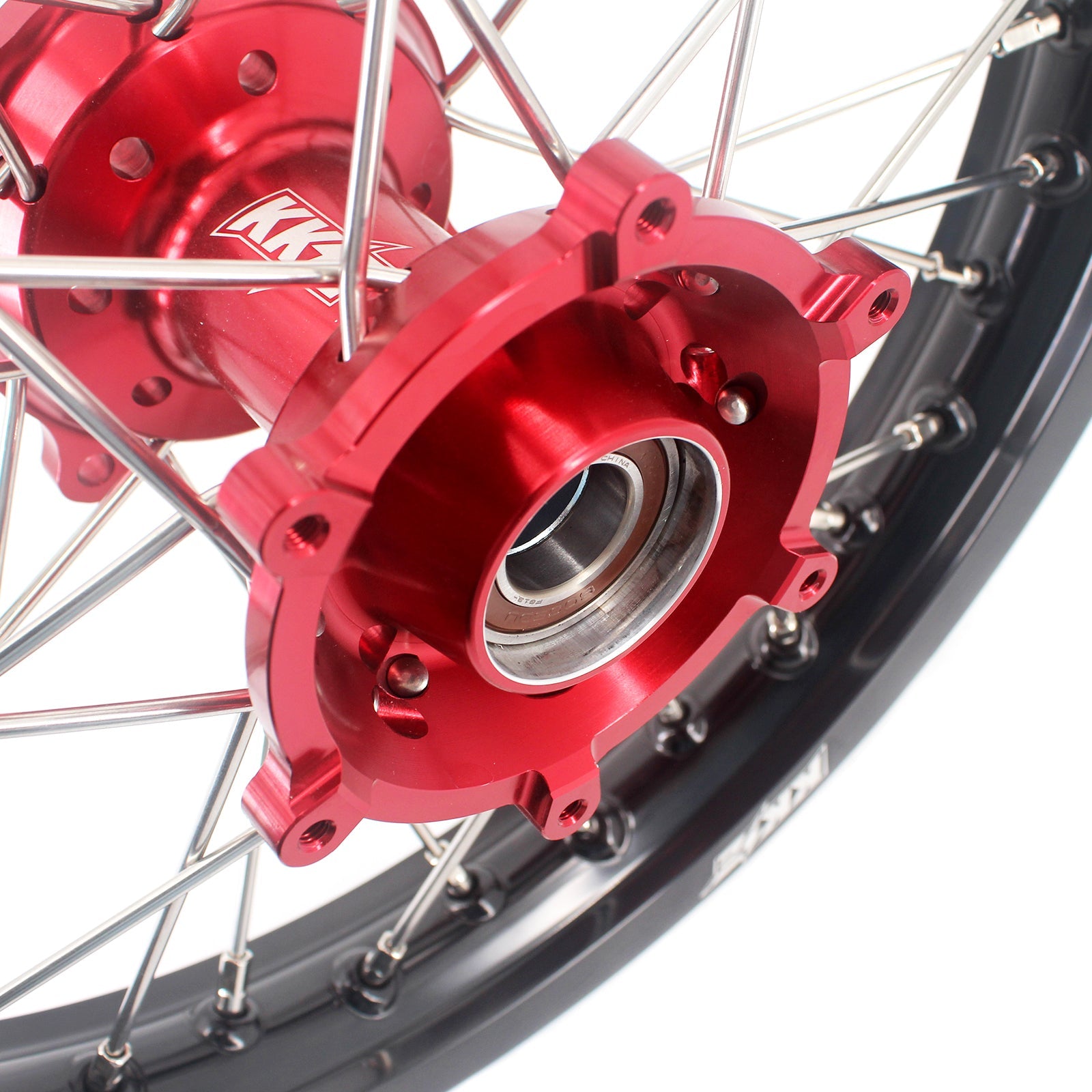 KKE 17"*1.4/14"*1.6 Small Kid's Wheels For KTM SX 85 GAS GAS MC85 2021-2024 Red Hub KKE Racing