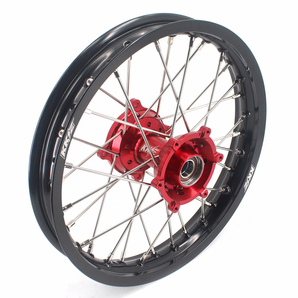 KKE 17"*1.4/14"*1.6 Small Kid's Wheels For KTM SX 85 GAS GAS MC85 2021-2024 Red Hub KKE Racing
