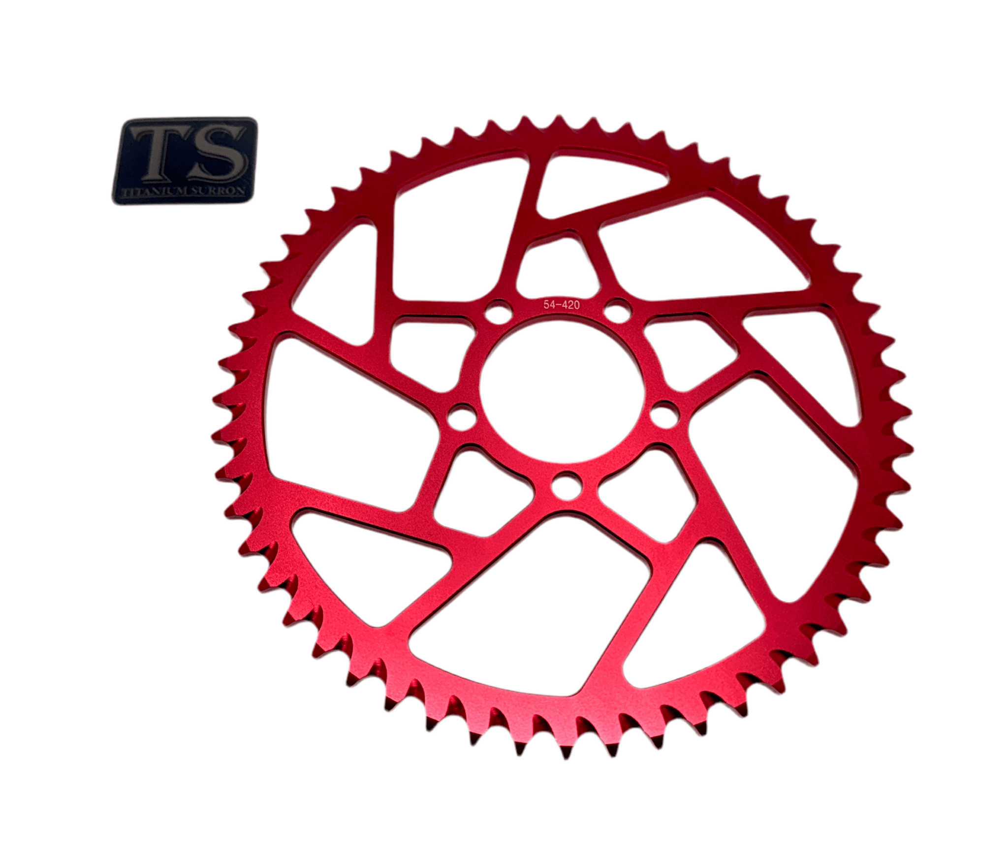 Hardened Aluminum 420 Sprockets for E-moto 48-58T Titanium Surron