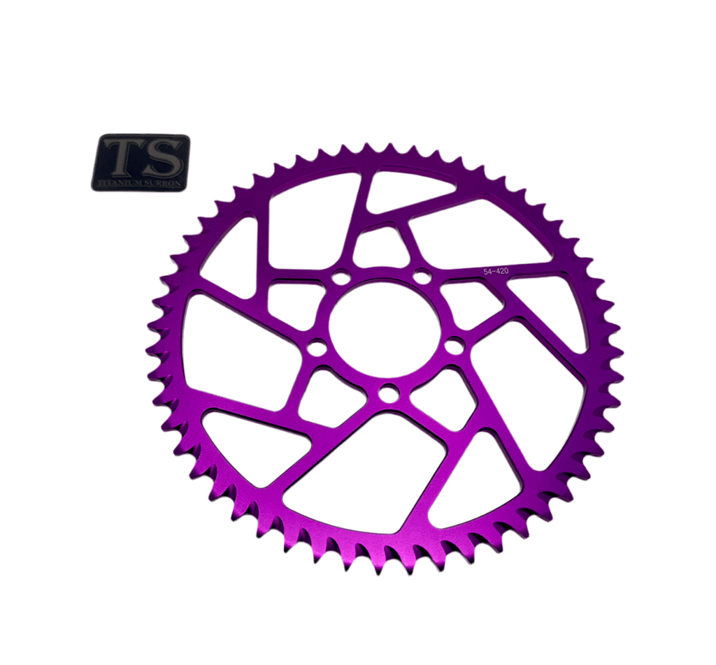 Hardened Aluminum 420 Sprockets for E-moto 48-58T Titanium Surron