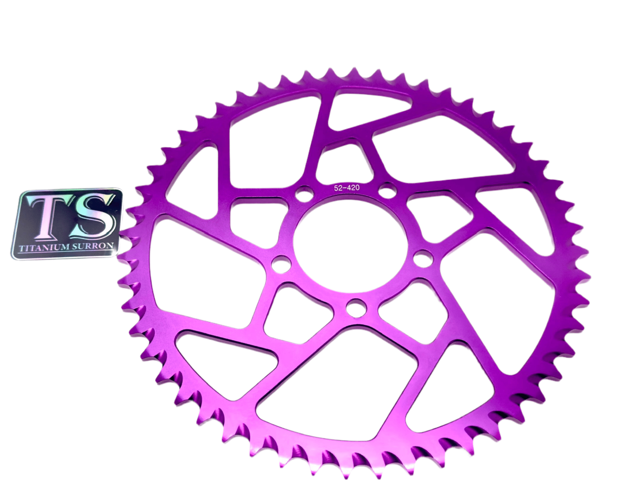 Hardened Aluminum 420 Sprockets for E-moto 48-58T Titanium Surron