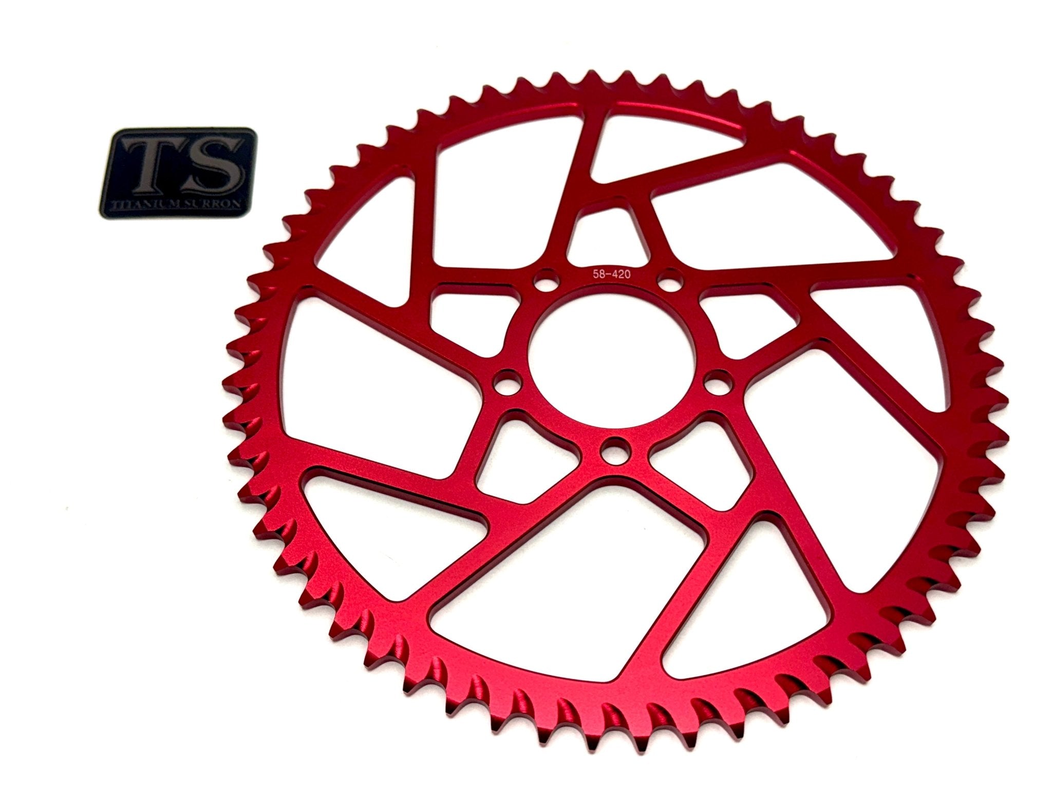 Hardened Aluminum 420 Sprockets for E-moto 48-58T Titanium Surron