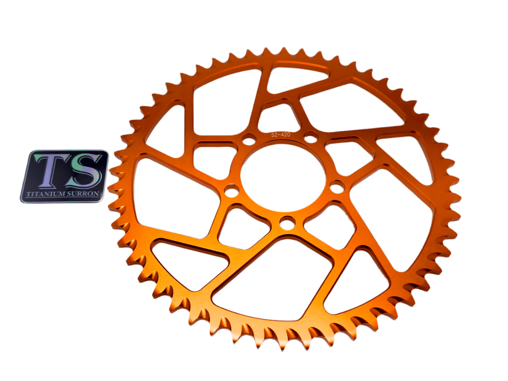 Hardened Aluminum 420 Sprockets for E-moto 48-58T Titanium Surron