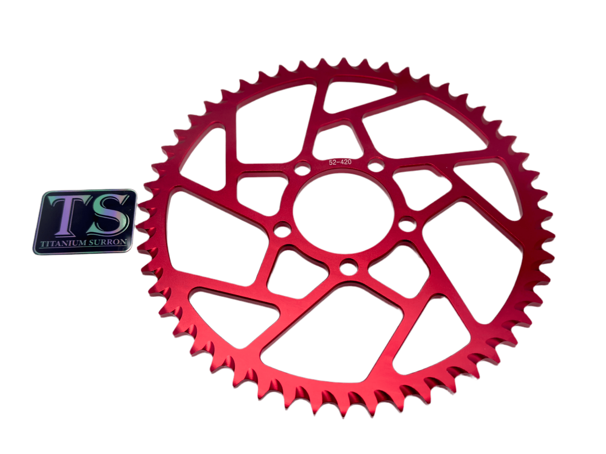Hardened Aluminum 420 Sprockets for E-moto 48-58T Titanium Surron