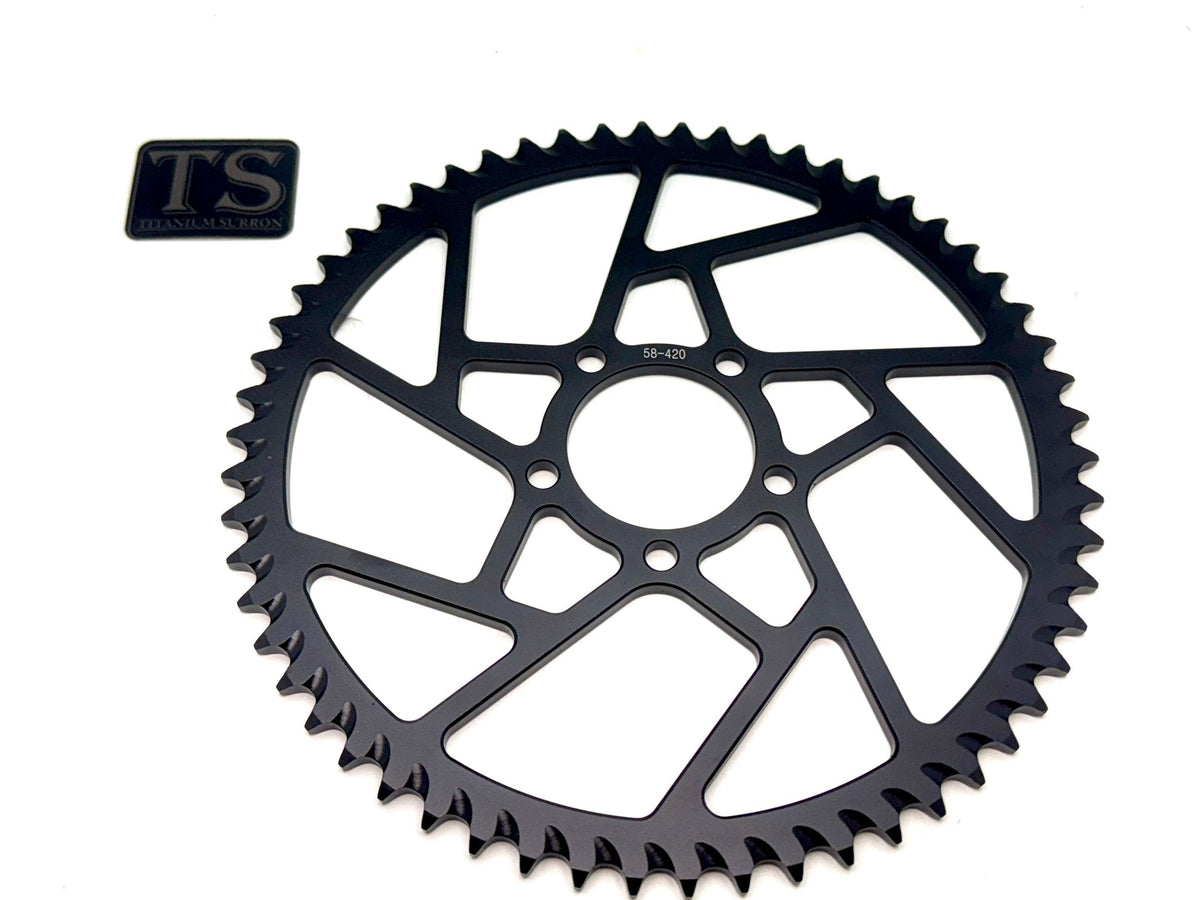 Hardened Aluminum 420 Sprockets for E-moto 48-58T Titanium Surron