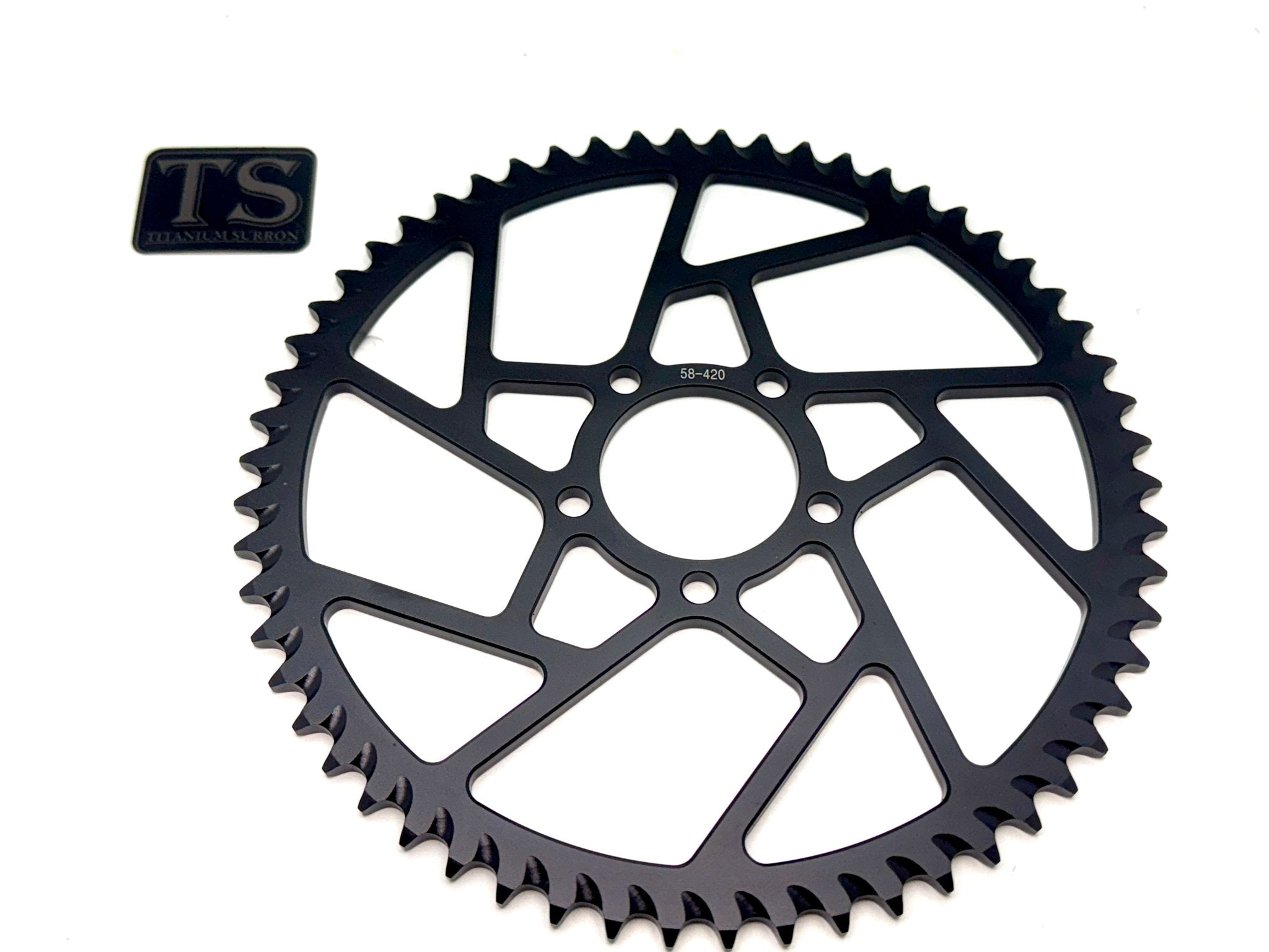 Hardened Aluminum 420 Sprockets for E-moto 48-58T Titanium Surron