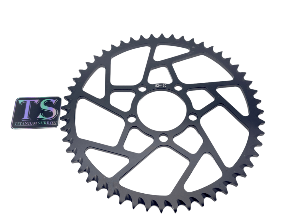 Hardened Aluminum 420 Sprockets for E-moto 48-58T Titanium Surron