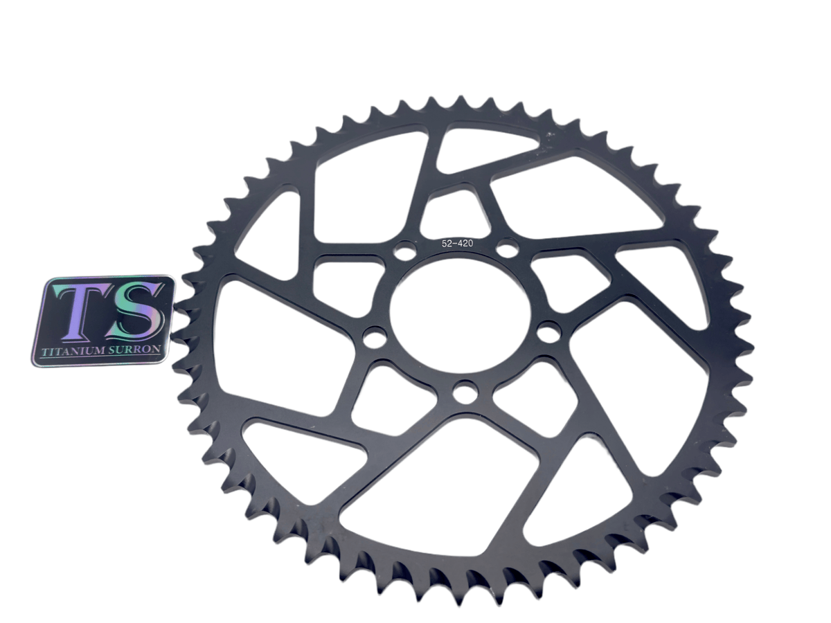 Hardened Aluminum 420 Sprockets for E-moto 48-58T Titanium Surron