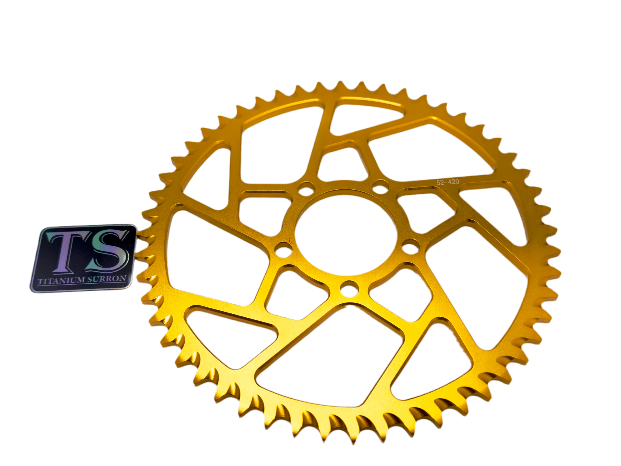 Hardened Aluminum 420 Sprockets for E-moto 48-58T Titanium Surron