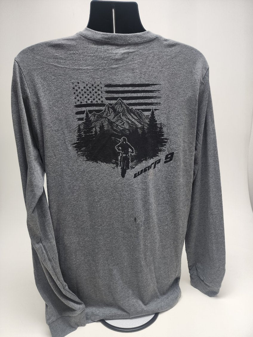 Gray Long Sleeve Mountain shirt Warp9Racing