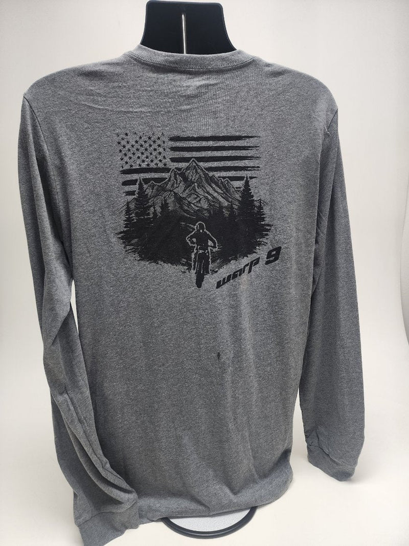 Gray Long Sleeve Mountain shirt Warp9Racing