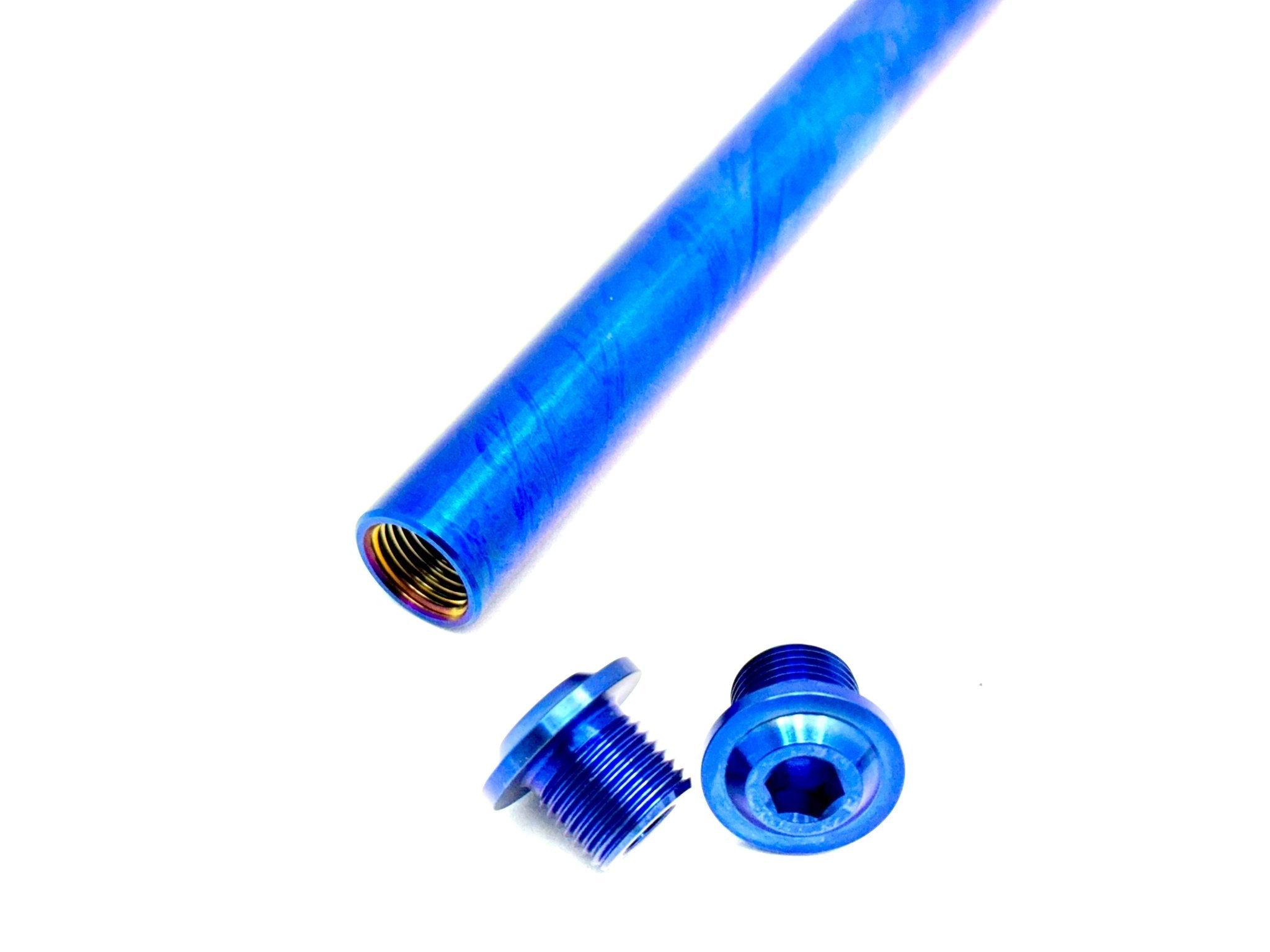 KKE Fork Custom Titanium Axle and Two Axle End-Bolts - Riot Racing