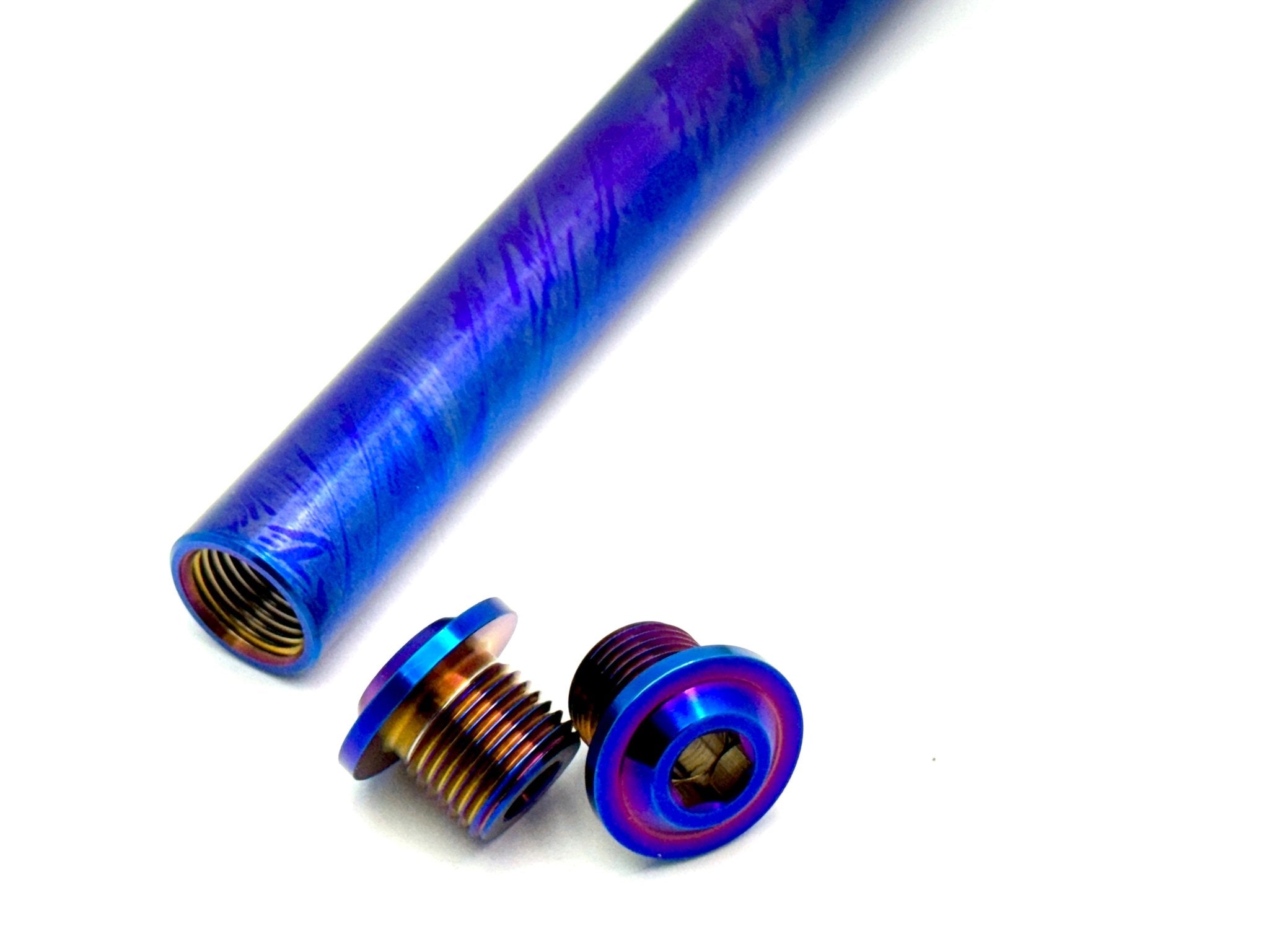 KKE Fork Custom Titanium Axle and Two Axle End-Bolts – Riot Racing