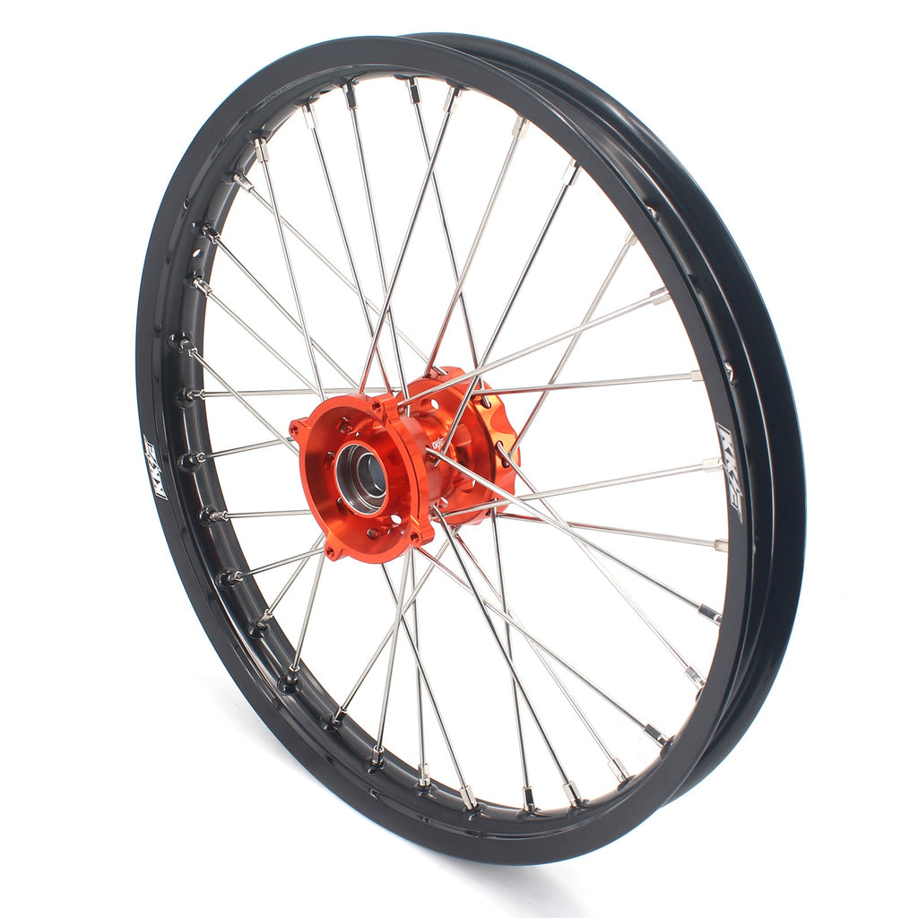 KKE 19/16 Factory Size Kids Big Wheels Rims Fit KTM SX 85 2025-2026 Orange KKE Racing