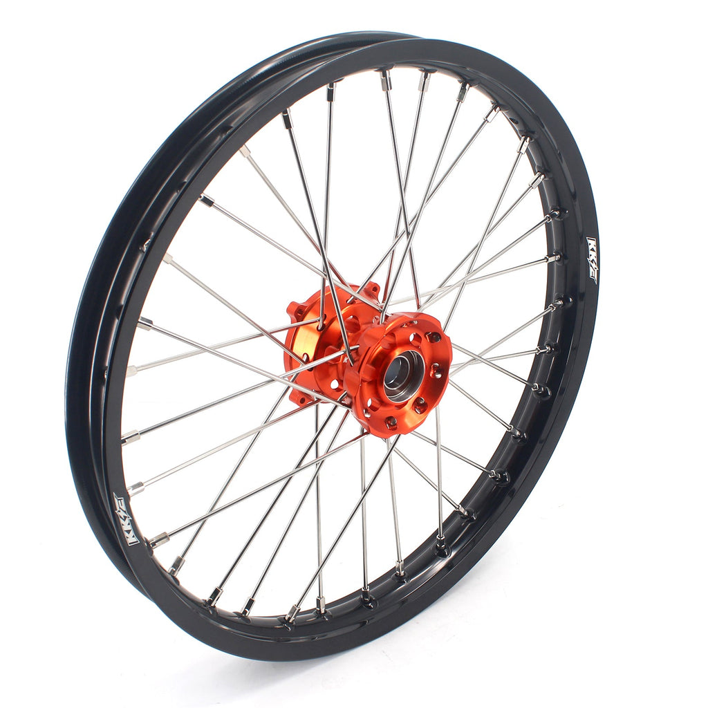 KKE 19/16 Factory Size Kids Big Wheels Rims Fit KTM SX 85 2025-2026 Orange KKE Racing