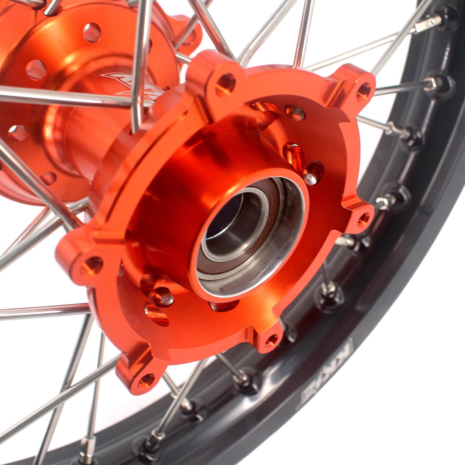 KKE 17/14 Factory Size Kids Big Wheels Rims Fit KTM SX 85 2025-2026 Orange KKE Racing