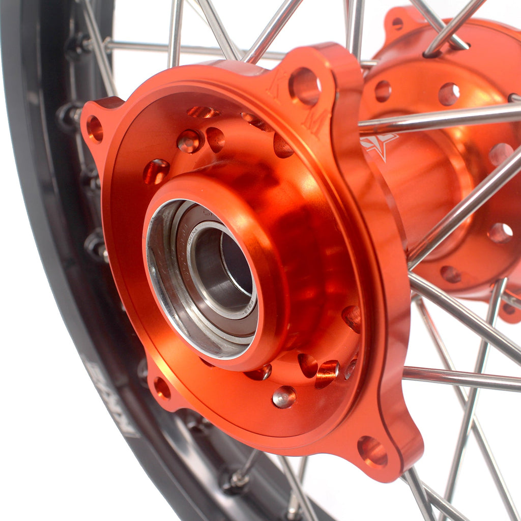 KKE 19/16 Factory Size Kids Big Wheels Rims Fit KTM SX 85 2025-2026 Orange KKE Racing