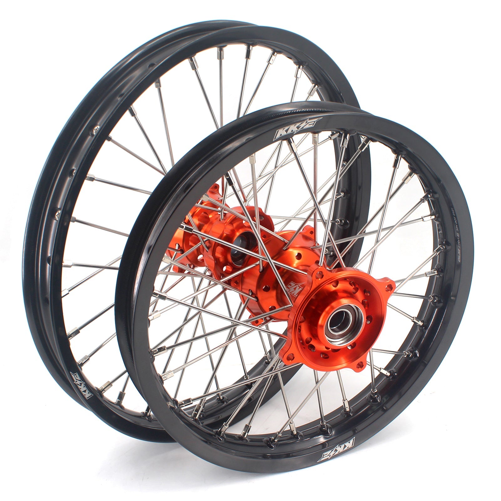 KKE 17/14 Factory Size Kids Big Wheels Rims Fit KTM SX 85 2025-2026 Orange KKE Racing