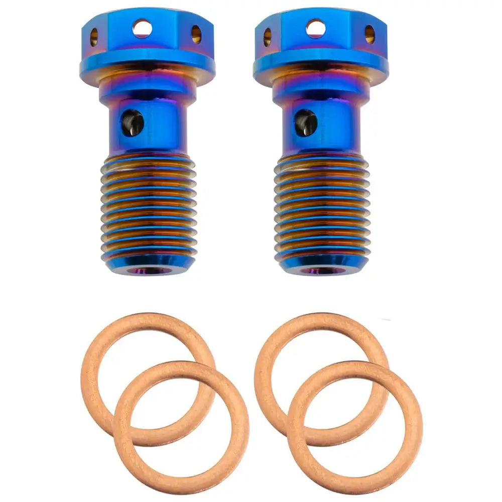 M10 x 1.25 Titanium Banjo Bolt – Grade 5 ( 2 pack ) FactoryZ