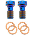 M10 x 1.25 Titanium Banjo Bolt – Grade 5 ( 2 pack ) FactoryZ