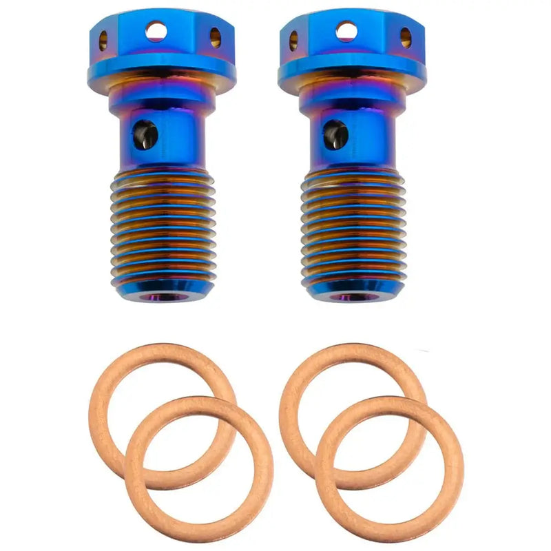 M10 x 1.25 Titanium Banjo Bolt – Grade 5 ( 2 pack ) FactoryZ
