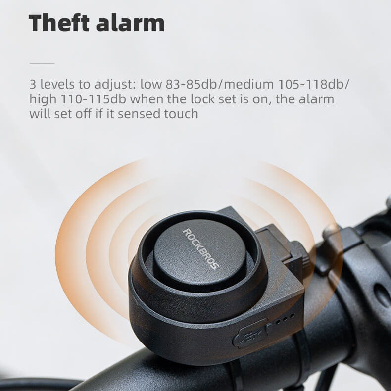 Wireless Bike Horn & Anti-Theft Alarm ROCKBROS US