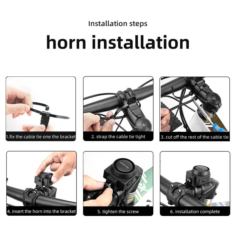 Wireless Bike Horn & Anti-Theft Alarm ROCKBROS US